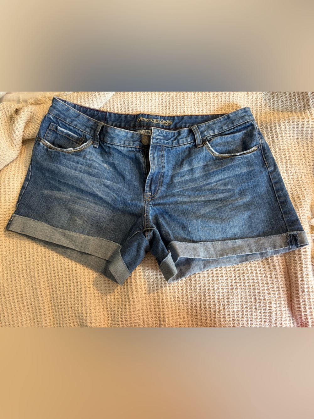 American Eagle Outfitters Blue Denim Jean Shorts
